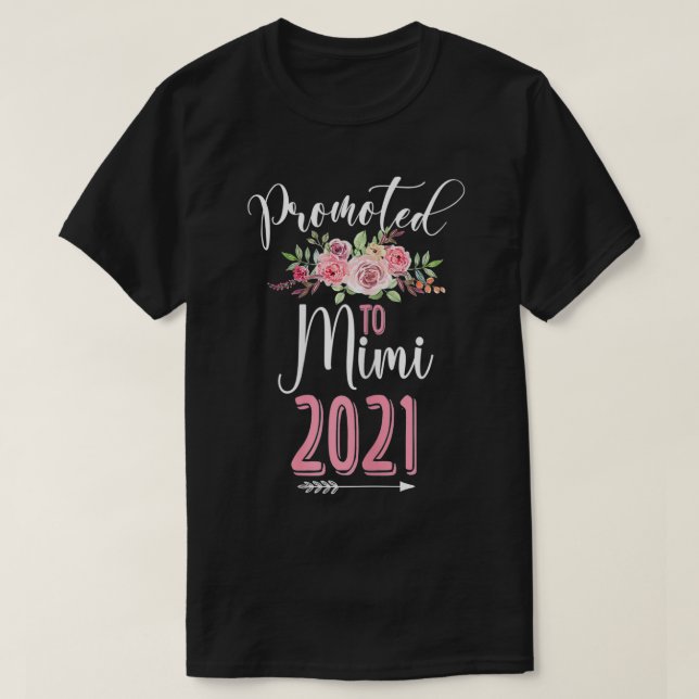 T-shirt Les Femmes Promues À Être Bientôt Mimi 2021 Floral (Design devant)