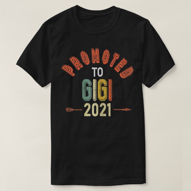 T-shirt Les Femmes Promues Bientôt D'Être Gigi 2021 Floral (Design devant)