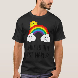 T-shirt Les Femmes Qui Disent Smile Est Le Meilleur Maquil