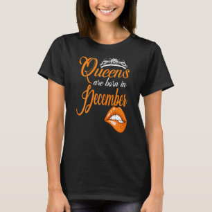 T-shirt Les Femmes Reines Sont Nées En Décembre Capricorn 