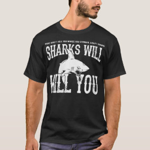 T-shirt Les Femmes Requins Vous Tueront Drôle Sarcasme Nou
