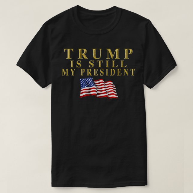 T-shirt Les femmes restent mon président Trump VNeck (Design devant)