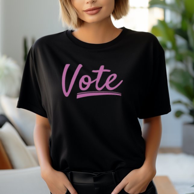 T-shirt Les femmes roses votent (Women's Pink Vote Shirt)