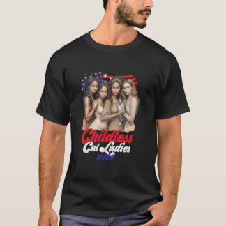 T-shirt Les Femmes Sans Enfant Votent Bleu En Novembre T C