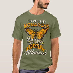 T-shirt Les femmes sauvent les monarques Plante Milkweed F