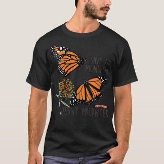 T-shirt Les Femmes Sauvent Les Monarques Plante Quelques M