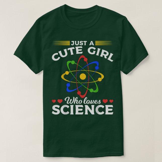 T-shirt Les Femmes Scientifiques Atom Juste Une Mignonne F (Design devant)