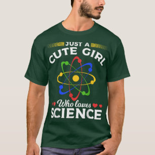 T-shirt Les Femmes Scientifiques Atom Juste Une Mignonne F