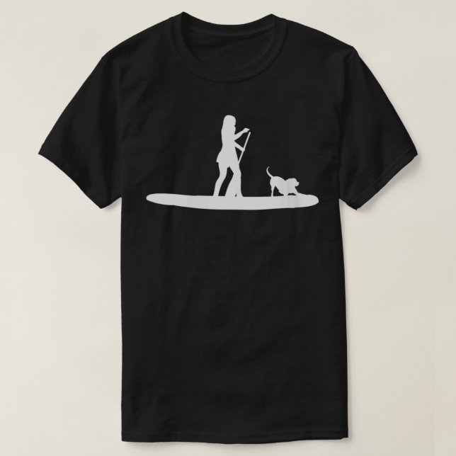 T-shirt Les femmes se tiennent en Paddleboard SUP Girl Chi (Design devant)