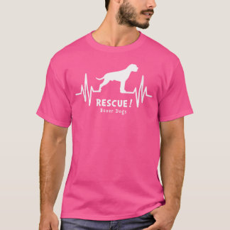 T-shirt Les femmes Secourent Boxer Chiens Heartbeat Pulse