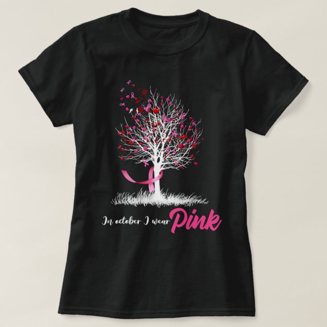 T-shirt Les Femmes Sensibilisent Au Cancer Du Sein, En Oct (Design devant)