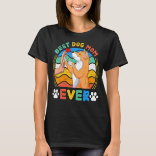 T-shirt Les femmes Shiba Inu Meilleur chien Maman Jour Chi