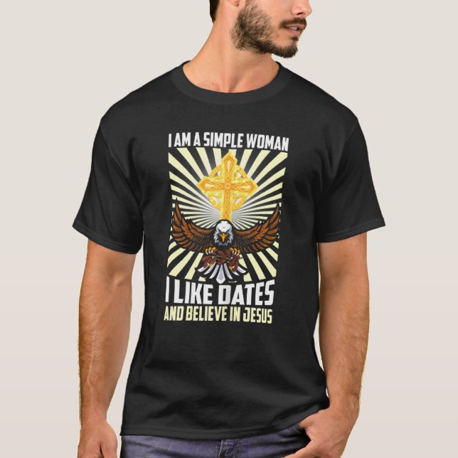 T-shirt Les Femmes Simples Les Femmes Aiment La Date Et Cr (Devant)