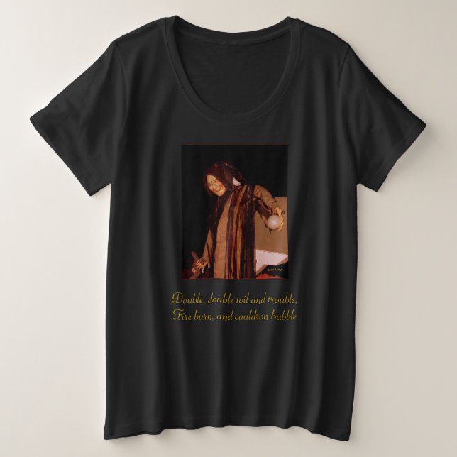 T-shirt "Les femmes sorcières" de taille plus (Design devant)