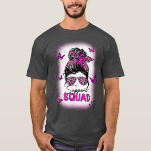 T-shirt Les femmes soutiennent Squad guerrier rose Cancer 