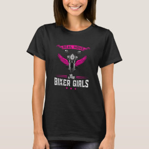 T-shirt Les femmes vraies mamans sont motards filles motar