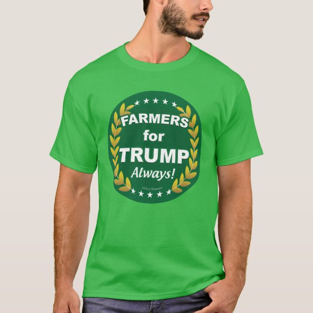 T-shirt Les fermiers pour Trump toujours ! (Devant)