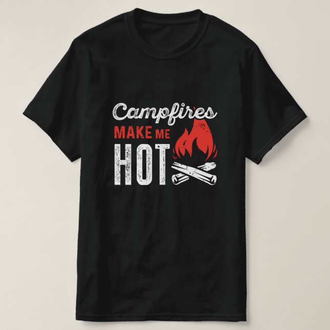 T-shirt Les feux de campagne me rendent chaud (Design devant)