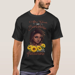 T-shirt Les Filles Afro Sont Brillantes Mélangées Avec Un