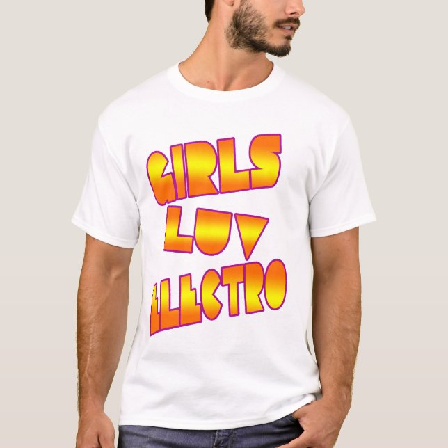 T-shirt Les filles aiment l'électro chemise de filles de (Devant)