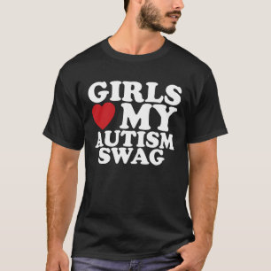 T-shirt Les filles aiment mon cœur de sensibilisation au s