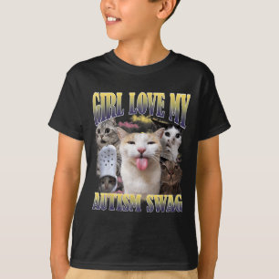 T-shirt Les filles aiment mon style autistique drôle de ch