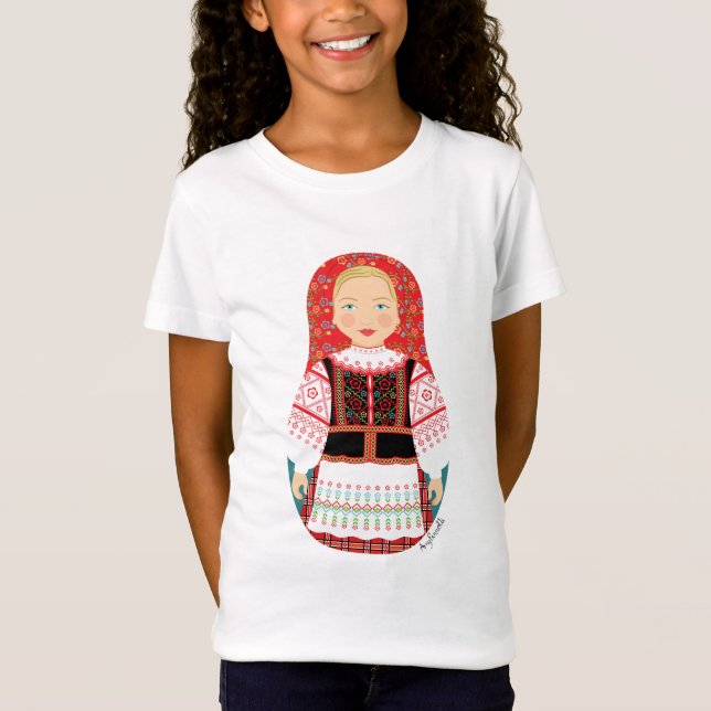 T-Shirt Les filles biélorusses Matryoshka (Devant)