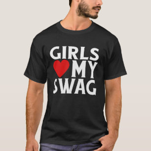 T-shirt Les filles Coeur Mon Swag