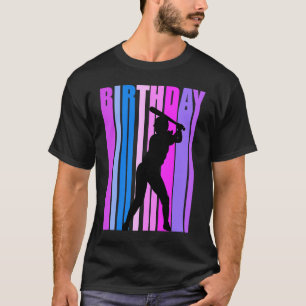 T-shirt Les filles croient Baseball Motivational Birthday 