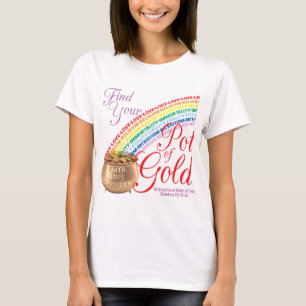 T-shirt Les filles d'arc-en-ciel trouvent votre pot d'or