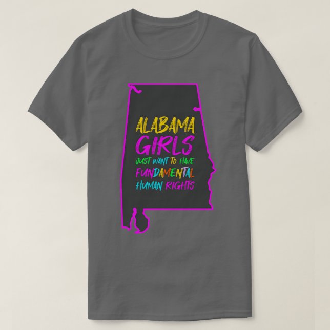 T-shirt Les Filles De L'Alabama Veulent Juste Avoir Un Hum (Design devant)