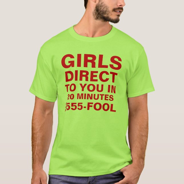 T-shirt Les filles de Las Vegas dirigent vers vous la (Devant)