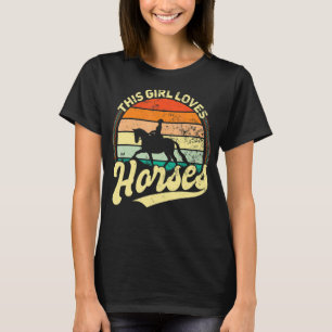 T-shirt Les Filles De L'Équipe De Rider Le Cheval Chers ! 