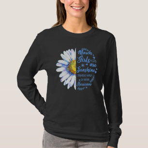 T-shirt Les filles de mars sont des ouragans peu mélangés