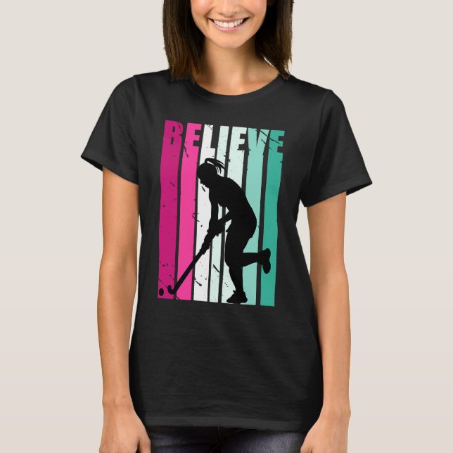 T-shirt Les Filles De Motivation Rose Et Vert Croient C (Devant)
