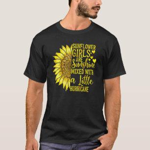 T-shirt Les Filles De Tournesol Sont Sunshine Mélangées Av