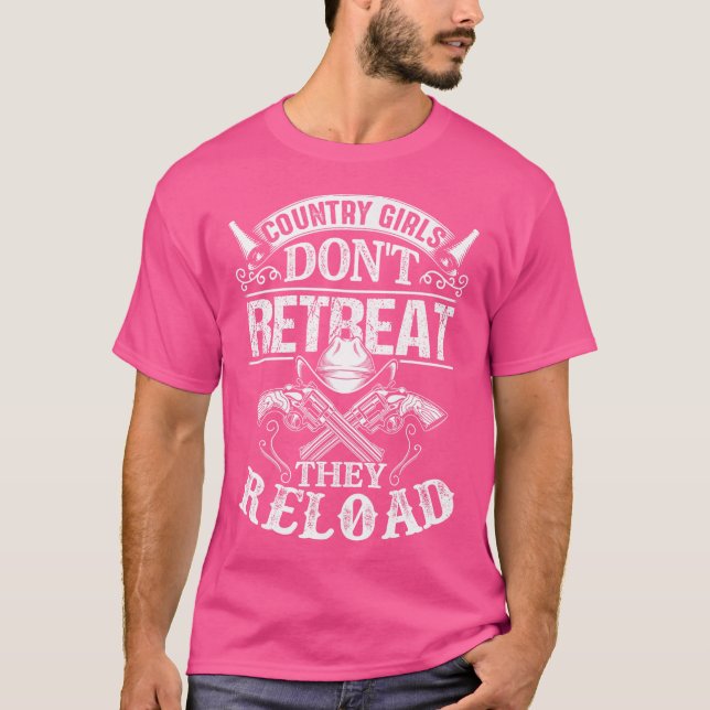 T-shirt Les Filles Des Droits D'Armes Ne Retraitent Pas Il (Devant)