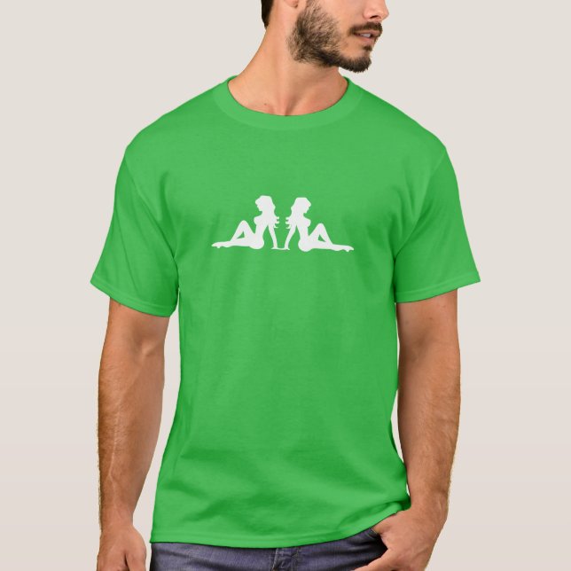 T-shirt Les filles du camionneur Mudflap (Devant)