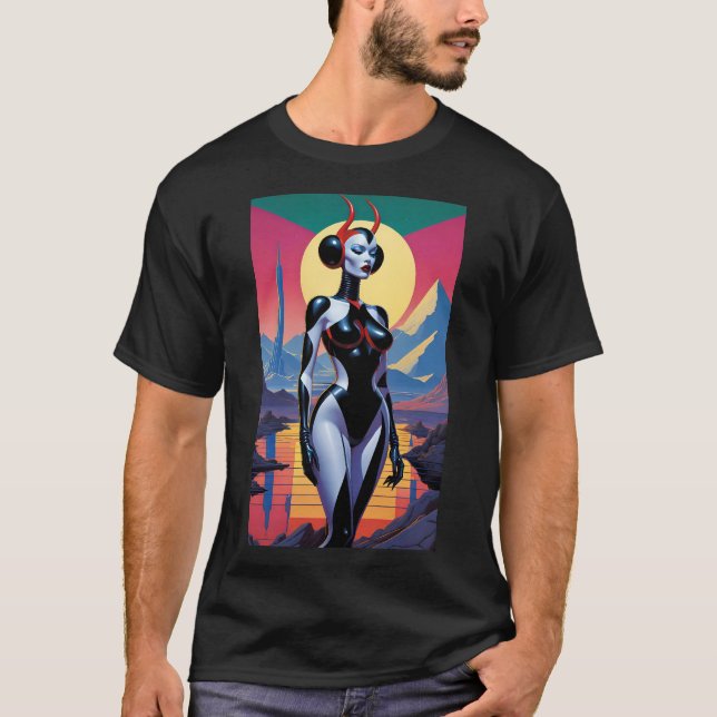 T-shirt Les filles du diable en latex de Mars (Devant)