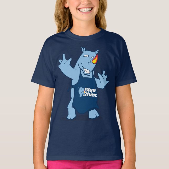 T-shirt Les Filles du Rhino bleu (Devant)