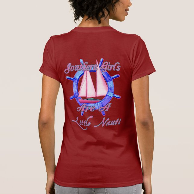 T-shirt Les Filles Du Sud Sont Un Peu Nauti (Dos)