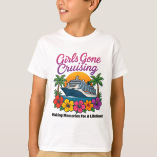 T-shirt Les filles en croisière créent des souvenirs pour