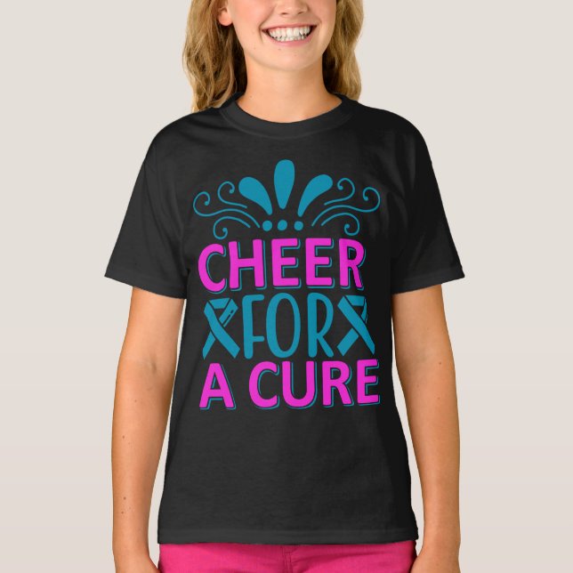 T-shirt Les filles encouragent pour une guérison   (Devant)