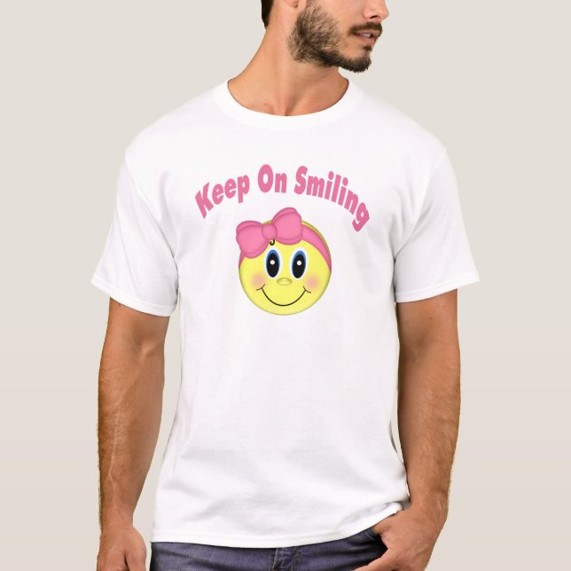 T-shirt Les Filles Font Face À Joyeux Enfant (Devant)