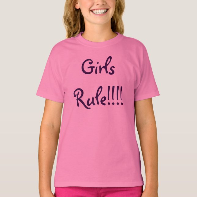 T-shirt Les filles gouvernent ! ! ! ! (Devant)