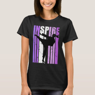 T-shirt Les filles inspirent Karate Coach Anniversaire Coa
