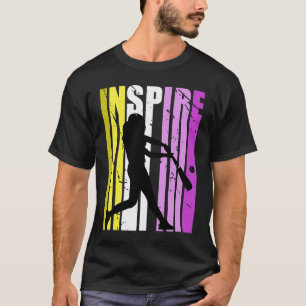 T-shirt Les Filles Inspirent L'Entraîneur De Baseball Anni