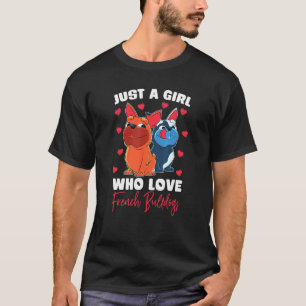 T-shirt Les Filles Juste Une Fille Qui Aime Le Chien À Bal