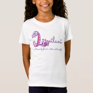 T-Shirt Les filles L monogramme nommé de Leilani de