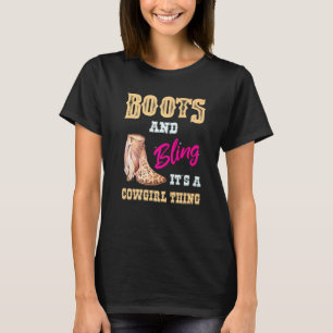 T-shirt Les Filles Leopard Bottes Lâcher Sa Chose Une Femm
